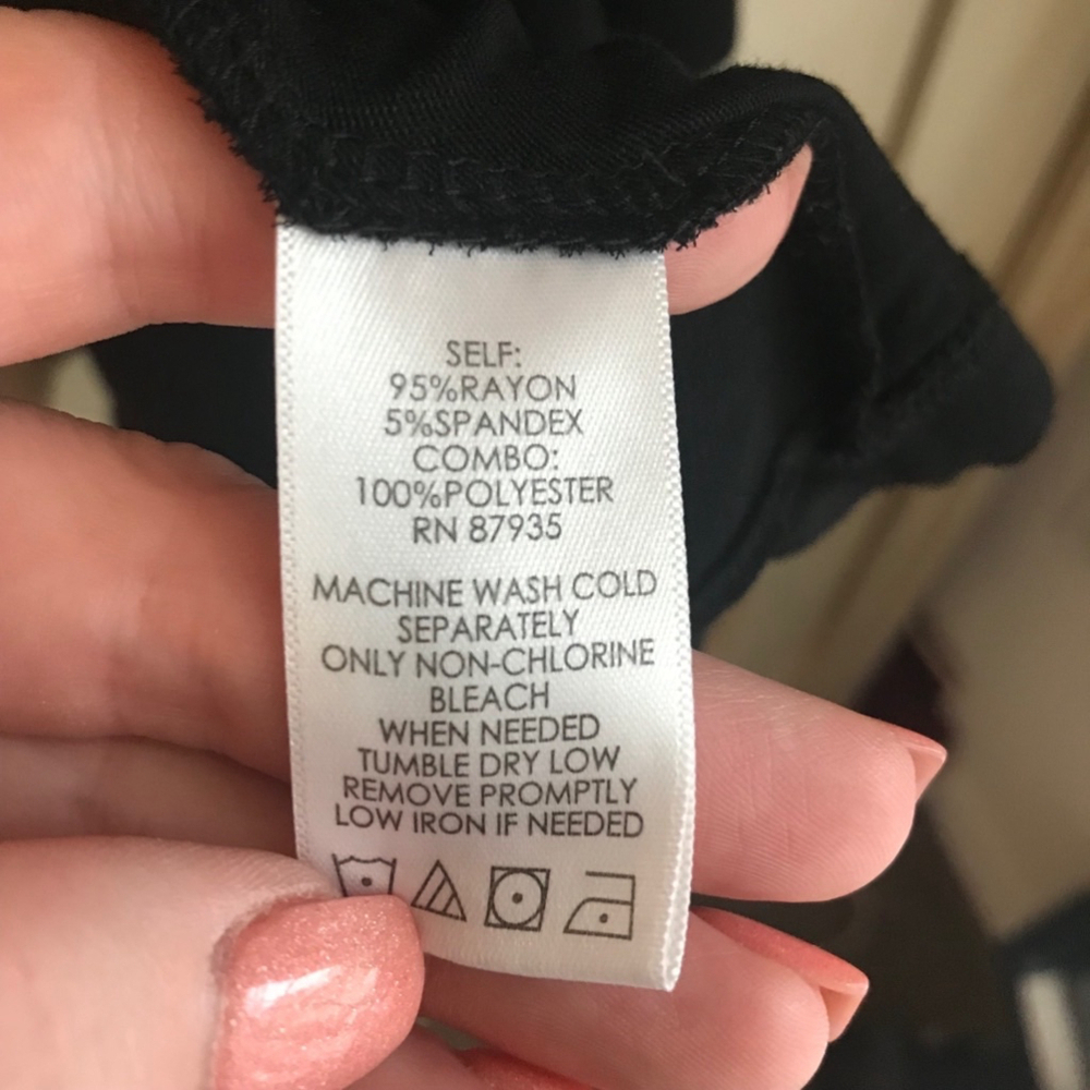 VGUC Logo By Laurie Goldstein Black Open Front Cardigan with Chiffon Sheer Back - Picture 8 of 10